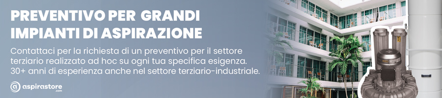 I tecnici di Aspiredil e Aspirastore.com realizzano gratuitamente un preventivo personalizzato dell'aspirapolvere centralizzato per i grandi impianti